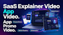 create saas explainer video, app promo, product demo  website promo video