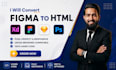 convert figma to html, psd to html css bootstrap, sketch to html
