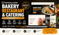 design an amazing bakery website, restaurant website and catering website