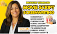 write film script, movie script, screenplay writing, feature film script, comedy