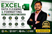 clean, format, organize excel data and CSV data
