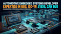 develop uds, isotp, j1939 and can bus ecu communication