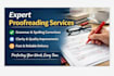 proofread and edit your documents for error free writing
