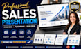 design powerpoint, pitch deck, slide deck and professional sales presentation