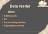 do services of beta reading