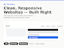 design and build a responsive single page website
