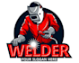 make traditional consulting rig welder logo for your brand
