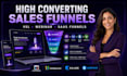 build high converting vsl funnel webinar product launch lead magnet sales funnel