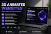 build 3d animation website development with r3f, gsap, webgl, webar and three js