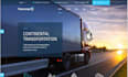 design logistics website trucking website freight cargo dispatch website