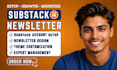 setup substack account design substack newsletter substack posts management