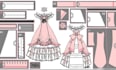 design pattern edges character design sew anime cloth pattern grading pattern
