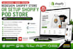 redesign shopify store or setup shopify pod store with gelato customcat printify