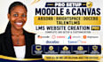setup moodle canvas absorb brightspace docebo talentlms lms website creation pro