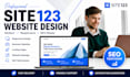 design responsive site123 website, redesign, landing page, fix errors and SEO