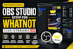 set up vertical obs studio for whatnot live streams