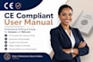 write and design a ce compliant user manual for amazon and bol com