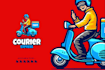 create a professional shipping and courier logo