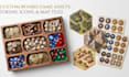 design board game tokens, resource icons, and map tiles, mechanics game