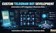 develop a custom telegram bot with python and API integration
