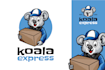 create a modern animals, courier logo with custom concepts