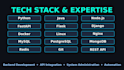develop python backend API and automation scripts