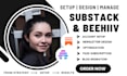 setup substack account design substack beehiiv newsletter substack landing page