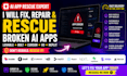 fix repair rescue lovable bolt ai app vibe coded react mvp no code saas supabase