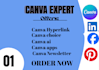 design canve menus, canva pdf, canva hyperlink, canva ads, canva code