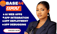 develop base 44, debug base44, deploy base 44 and base44 ai app