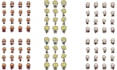 do pixel character design sprite animation character sheet sprite sheet