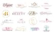 do modern luxury cosmetics, makeup, and beauty logo design