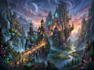 create stylized environment concept art, fantasy background
