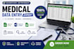 do medical data entry, PDF to excel, google sheets and web research