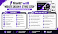 fourth wall website setup fourthwall store setup fourthwall pod merch with seo