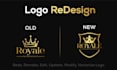 design redesign, modify, update, or fix your logo professionally