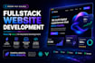 build a fullstack website with react or vue