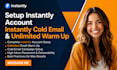 setup instantly email automation warmup email deliverability workflow automation