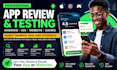 app review and test android ios app website review app ratings game testing