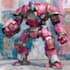 draw amazing character mecha robot illustration