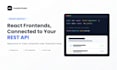 develop a responsive react frontend with rest API integration