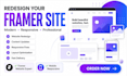 redesign, update and fix your framer website