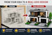 create custom lego designs, 3d lego models and building instructions