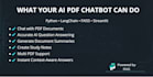 build custom ai PDF chatbot using python langchain streamlit and rag