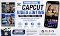 edit high quality videos using capcut, videoleap design custom capcut template