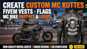 create mc kuttes fivem vest flag mc bike patch kuttes