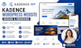 redesign website using kadence theme and blocks