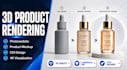 do 3d product rendering photorealistic visualization product mockup cgi design