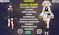 create anime vtuber model, 3d furry vrchat avatar, nsfw vrm, gmod playermodel,