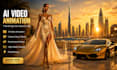 create cinematic ai model videos for social media, stunning luxury ai video